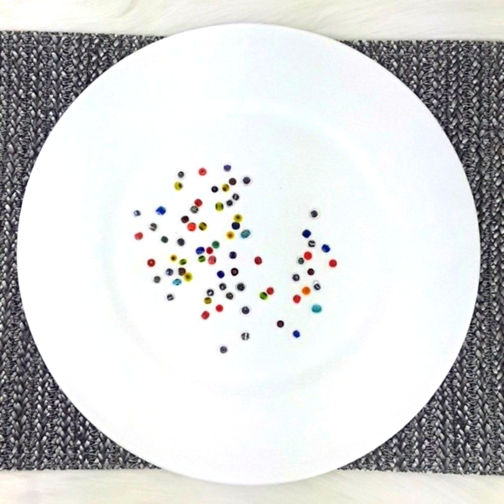Two Yalos Murano Millefiori Plates, Set of 2